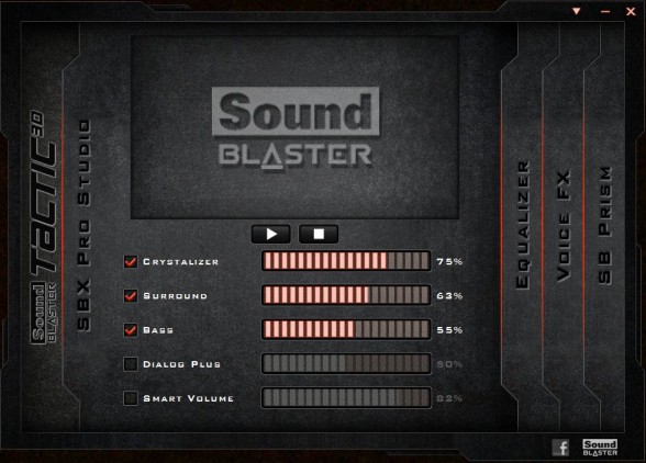 Программное обеспечение Creative Sound Blaster Tactic 3D Rage